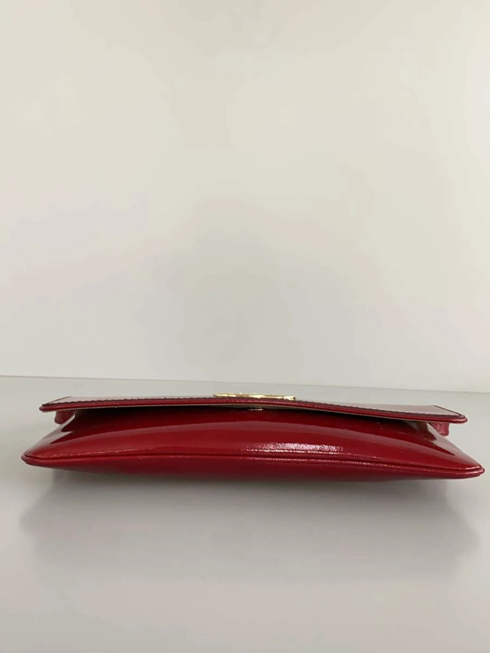 Celine triomphe Shoulder Bag Enamel RED - Picture 4 of 7